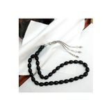 OltutaşıMarket Oval Kesim Gürcistan Oltu Taşı Tesbih 8 x 10 mm