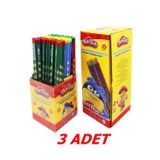 OLUKLU JUMBO ÜÇGEN KURŞUN KALEM 3 ADET