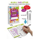 Oluklu Sayı Kitabı / Uçan Sihirli Kalem ve Kalem Tutucu Hediyeli