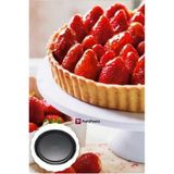 Oluklu Tart Kalıbı 28 cm - Siyah