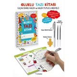 Oluklu Yazı Kitabı (Anetil) / Uçan Sihirli Kalem ve Kalem Tutucu Hediyeli