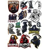 Ölüm Meleği Sticker Set 3 15 Parça Telefon, Tablet, Defter, Laptop Sticker