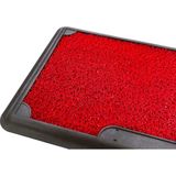 Olunca Dezenfektan Havuzlu Kıvırcık Kapı Önü Hijyen Paspas 45 x 70 cm Kırmızı Red
