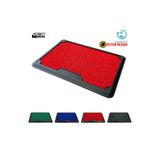 OLUNCA Dezenfektan Havuzlu Kıvırcık Kapı Önü Hijyen Paspas 45x70 Cm - Kırmızı - Red