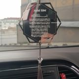 Olur O Zaman Ayet-El Kürsi Yazılı Altıgen Dikiz Aynası Süsü