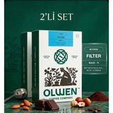 Olwen Coffee Öğütülmüş ve Demlemeye Hazır Filtre Kahve - 250 gr 2'li Set Base 3 ( Bitter Çikolata, Fındık, Badem ) - Öğütülmüş Filtre Kahve
