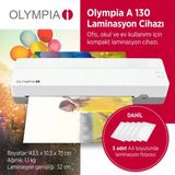 Olympia A130 Combo A3 Laminasyon Makinesi 3’ü 1 Arada Set Kesme Aparatlı 5 Poşet Siyah-Gri