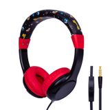 Olyre Mikrofonlu Çocuk Kulaklığı, Bebek Kulaklığı Güvenli Hacim Sınırlı 85dB Çocuklar için Kablolu Kulak Kız Çocuk Kulaklıkları iPad/Tablet/Çevrimiçi/Okul/Seyahat-Siyah