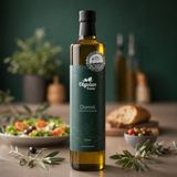 Olyvian Ödüllü Premier Zeytinyağı 750 ml – Domat Cinsi, Erken Hasat, Soğuk Sıkım, Filtresiz, Natürel Sızma Zeytinyağı