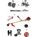 Öm-ka Royal Benzinli Yan Tırpan + Çift Toprak Çapalama + Dal Budama + Çit Budama Aparatı Set 52 cc 4.6 Hp