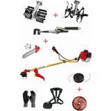 Öm-ka Royal Benzinli Yan Tırpan + Çift Toprak Çapalama + Dal Budama + Kancalı Silkeleme Aparatı Set 52 cc 4.6 Hp