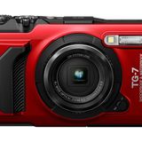 OM SYSTEM Tough TG-7 kırmızı dijital kamera, su geçirmez, darbeye dayanıklı, su altı ve makro çekim modları, 4K video, 4 kat geniş açılı zoom (Olympus TG-6'nın devamı modeli)