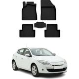 Omac Renault Megane 3 2008-2015 Uyumlu 4d Havuzlu Paspas Kauçuk Siyah 5 Parça