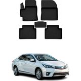 Omac Toyota Corolla 11 2013-2018 Uyumlu 4d Havuzlu Paspas Kauçuk Siyah 5 Parça