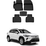 Omac Toyota Corolla Cross 2020-2026 Uyumlu 4d Havuzlu Paspas Kauçuk Siyah 5 Parça