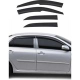 Omac Toyota Corolla Pick Up 1992-1998 Uyumlu Araca Özel Sport Style Akrilik Cam Rüzgarlığı Koyu 4 Parça