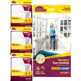Omak 1 Adet Mıknatıslı Kapı Sinekliği 120 x 210 cm + 3 Adet Pencere Sinekliği 150 x 100 Sineklik Paketi