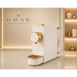Omak Kapsül Kahve Makinası SV837-WGBEYAZ-ALTIN
