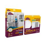 Omak Mıknatıslı Kapı Sinekliği 2X(60X210) cm + Pencere Sinekliği 130X150 cm
