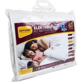 Omak Tek Kişilik Elektrikli Battaniye 90 x 145 cm Beyaz Polyester Düz Renk Özellikli