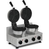 Omake Elektrikli Kalp Model Çiftli Waffle Makinesi Zamanlayıcılı WFL11.E22.0201.Z5F - Inox