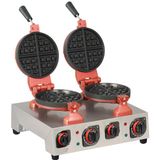 Omake Elektrikli Kare Model Çiftli Waffle Makinesi Zamanlayıcılı WFL01.E22.0101.Z5F