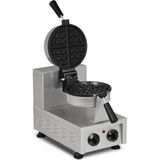 Omake Elektrikli Kare Model Tekli Waffle Makinesi Dönerli Zamanlayıcılı WFL12.E12.0101.Z5F - Inox