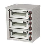 Omake FPZ01.E31 Elektrikli 52x52 cm 3 Katlı Elektrikli Pizza Fırını