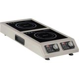 Omake IND21.I25 Cam Yüzeyli Dikey Indüksiyon Ocak, 2X1800 W, Elektrikli - Inox