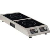 Omake IND21.I25 Cam Yüzeyli Dikey Indüksiyon Ocak, 2X5000 W, Elektrikli - Inox
