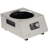 Omake IND25.I15 Cam Yüzeyli Wok Indüksiyon Ocak, 5000 W, Elektrikli - Inox