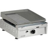 Omake IZG02.N11 Z5F Döküm Pleyt Izgara, 40 Cm, Gazlı - Inox