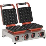 Omake Sabit Ikili Waffle Makinesi Balls Waffle Ø33 - Kırmızı