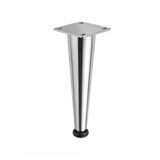 Omaks (1 Adet) 15 Cm Metal Krom Düz Mobilya Sehpa Kanepe Ayağı Montaj Vidaları Dahil Ayak