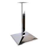 OMAKS 71 CM KARE ORTADAN KAFE BİSTRO RESTORANT MASA AYAĞI PRAMİT TABAN 40 CM X 40 CM ORTA PROFİL 6 CM X 6 CM KROM