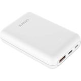 Omars 10000MAH Type-C ve USB Çift Çıkışlı Pd 20W Hızlı Şarj Destekli Mini Powerbank - Beyaz