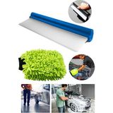 Omax Silikon Uçlu Cam Sileceği Çekçek ve Püsküllü Mikrofiber Araba Yıkama ve Detay Temizlik Eldiveni Oto