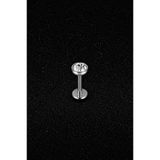 ömay takı Dısk Taş 316 l Cerrahi Çelik Labret Piercing