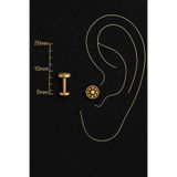 ömay takı Etnik Noktalı Daire316l cerrahi Çelik Tragus Helix Conch Piercing
