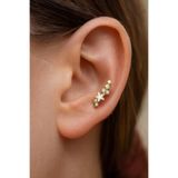 ömay takı Samanyolu Zirkon 316L Cerrahi Çelik Labret Piercing