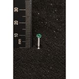 ömay takı Zirkon Yıldız Yeşil 316l Cerahi Çelik Labret Piercing