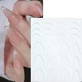 Ombre Efekt French Tırnak Sticker Beyaz Nail Sd-1953