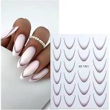 Ombre Efekt French Tırnak Sticker Lavanta Moru Nail Sd-1931