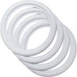 Omega 17 Inç Otomobil Beyaz Yanak Görünümlü Lastik Aksesuarı 30 mm 4 Adet Set (Sararmaz) - White