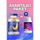 Omega 3 Balık Yağı (200 Kapsül) + Magnezyum Sitrat 120 Tablet Avantajlı Paket