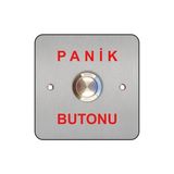 Omega Paslanmaz Panik Çıkış Butonu Çift Kontak (Gömme Tip)