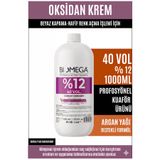 Omega Plus %12 40 Volume Oksidan Krem 1000 ml - Profesyonel Saç Boyası Etkinleştirici-Renk Açıcı