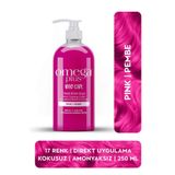 Omega Plus Bad Girl Pembe Geçici-renkli Amonyaksız Saç Boyası 250 ml