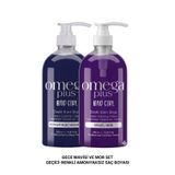 Omega Plus Gece Mavisi ve mor SET Geçici-renkli Amonyaksız Saç Boyası x1 Mor Saç Boyası ml x x1