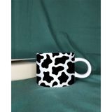 Omei Design Inek Desenli Kahve Fincanı Espresso Fincanı Duble Türk Kahve Fincanı Kahve Kupası Çay Fincanı